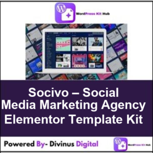 Socivo – Social Media Marketing Agency Elementor Template Kit