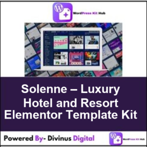Solenne – Luxury Hotel and Resort Elementor Template Kit