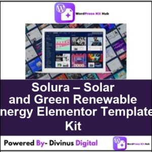 Solura – Solar and Green Renewable Energy Elementor Template Kit