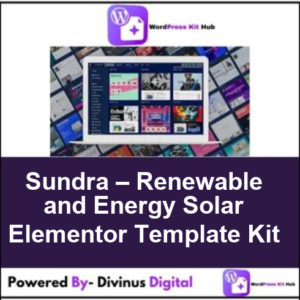 Sundra – Renewable and Energy Solar Elementor Template Kit