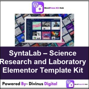 SyntaLab – Science Research and Laboratory Elementor Template Kit