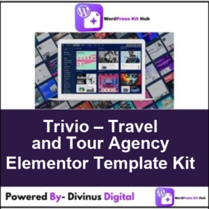 Trivio – Travel and Tour Agency Elementor Template Kit