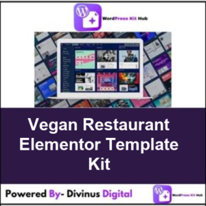 Vegan Restaurant Elementor Template Kit