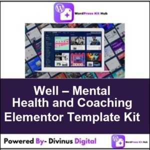 Well – Mental Health and Coaching Elementor Template Kit