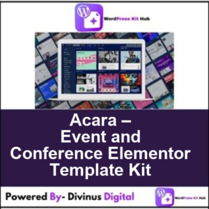 Acara – Event and Conference Elementor Template Kit