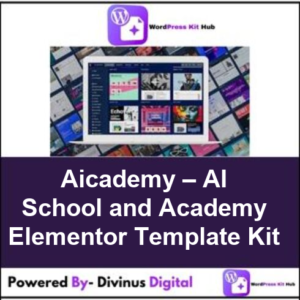 Aicademy – AI School and Academy Elementor Template Kit