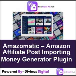 Amazomatic – Amazon Affiliate Post Importing Money Generator Plugin