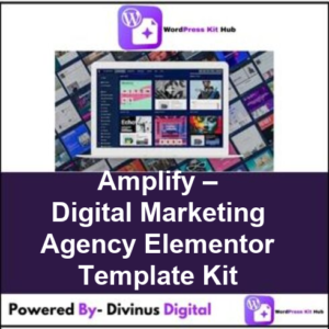 Amplify – Digital Marketing Agency Elementor Template Kit