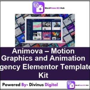 Animova – Motion Graphics and Animation Agency Elementor Template Kit