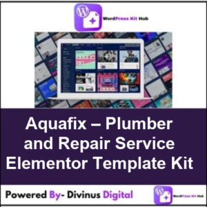 Aquafix – Plumber and Repair Service Elementor Template Kit