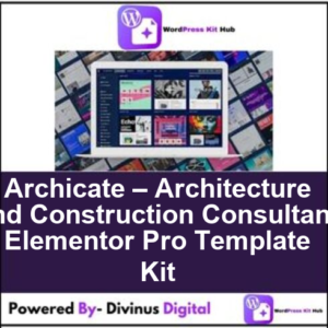 Archicate – Architecture and Construction Consultant Elementor Pro Template Kit