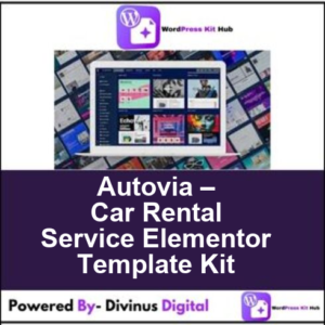 Autovia – Car Rental Service Elementor Template Kit