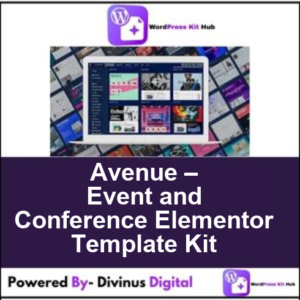 Avenue – Event and Conference Elementor Template Kit