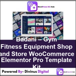 Badani – Gym Fitness Equipment Shop and Store WooCommerce Elementor Pro Template Kit