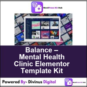 Balance – Mental Health Clinic Elementor Template Kit