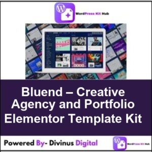 Bluend – Creative Agency and Portfolio Elementor Template Kit