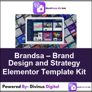 Brandsa – Brand Design and Strategy Elementor Template Kit