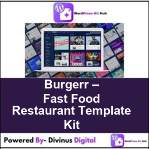 Burgerr – Fast Food Restaurant Template Kit