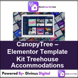 CanopyTree – Elementor Template Kit Treehouse Accommodations