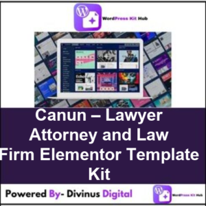 Canun – Lawyer Attorney and Law Firm Elementor Template Kit