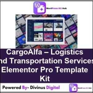 CargoAlfa – Logistics and Transportation Services Elementor Pro Template Kit