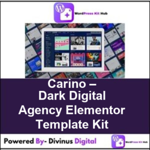 Carino – Dark Digital Agency Elementor Template Kit