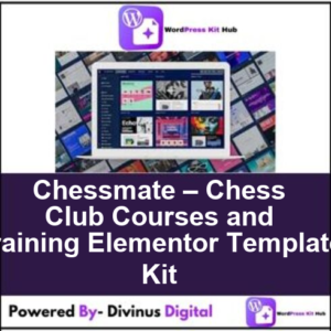 Chessmate – Chess Club Courses and Training Elementor Template Kit