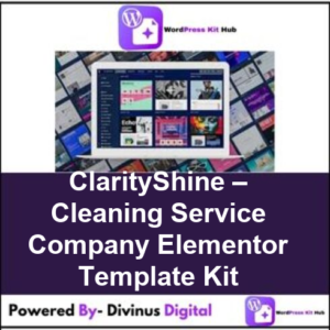 ClarityShine – Cleaning Service Company Elementor Template Kit