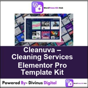 Cleanuva – Cleaning Services Elementor Pro Template Kit