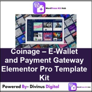 Coinage – E-Wallet and Payment Gateway Elementor Pro Template Kit