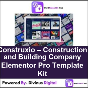 Construxio – Construction and Building Company Elementor Pro Template Kit