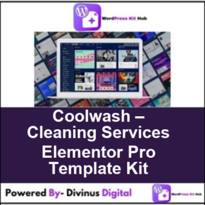 Coolwash – Cleaning Services Elementor Pro Template Kit