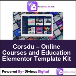 Corsdu – Online Courses and Education Elementor Template Kit