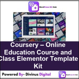 Coursery – Online Education Course and Class Elementor Template Kit