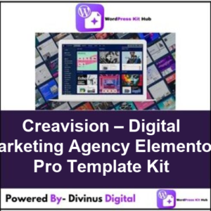 Creavision – Digital Marketing Agency Elementor Pro Template Kit