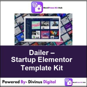 Dailer – Startup Elementor Template Kit