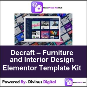 Decraft – Furniture and Interior Design Elementor Template Kit
