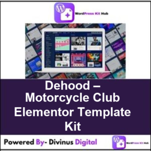 Dehood – Motorcycle Club Elementor Template Kit