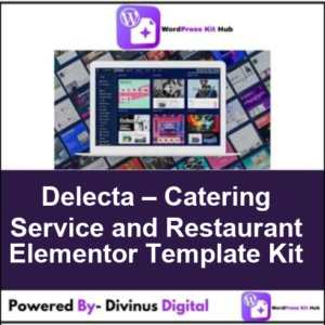 Delecta – Catering Service and Restaurant Elementor Template Kit