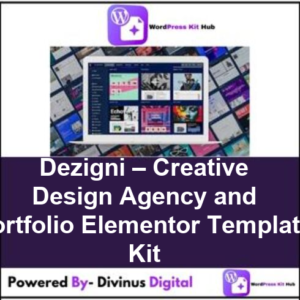 Dezigni – Creative Design Agency and Portfolio Elementor Template Kit