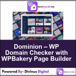 Dominion – WP Domain Checker with WPBakery Page Builder