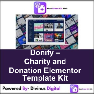 Donify – Charity and Donation Elementor Template Kit
