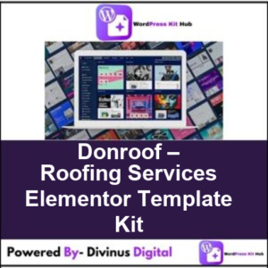 Donroof – Roofing Services Elementor Template Kit