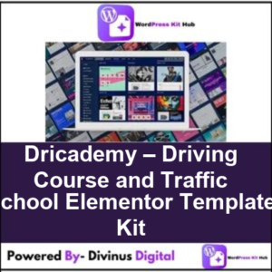 Dricademy – Driving Course and Traffic School Elementor Template Kit