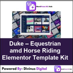 Duke – Equestrian amd Horse Riding Elementor Template Kit