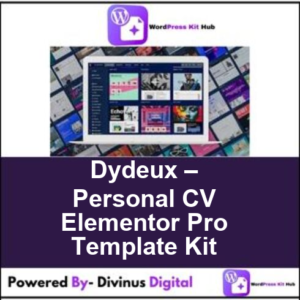 Dydeux – Personal CV Elementor Pro Template Kit
