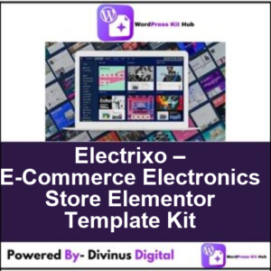Electrixo – E-Commerce Electronics Store Elementor Template Kit