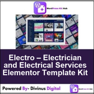Electro – Electrician and Electrical Services Elementor Template Kit
