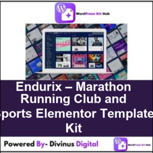 Endurix – Marathon Running Club and Sports Elementor Template Kit