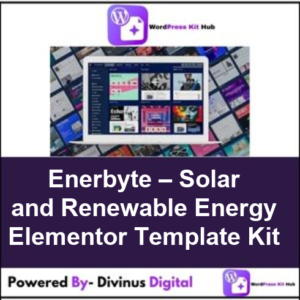 Enerbyte – Solar and Renewable Energy Elementor Template Kit